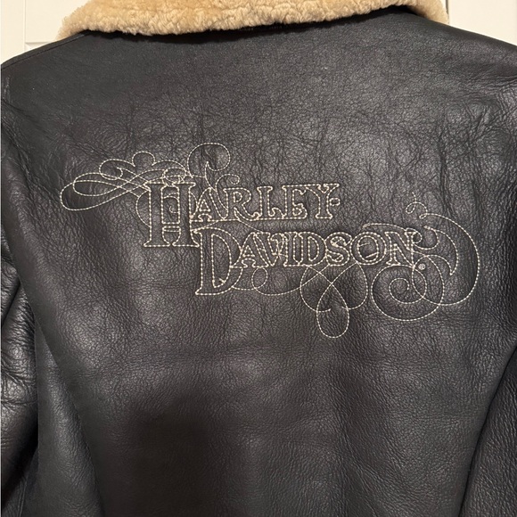 Harley-Davidson Black Leather Jacket Size Small - Picture 5 of 5